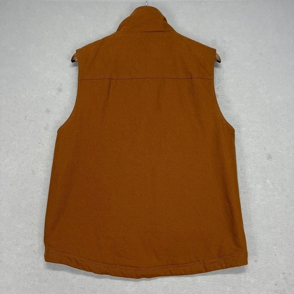 Pendleton Pine Grove Canvas Vest Mens M Brown Full Zip Mock Neck OFAK Prototype - Picture 2 of 11